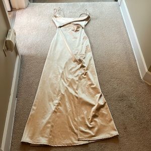 Champagne prom dress